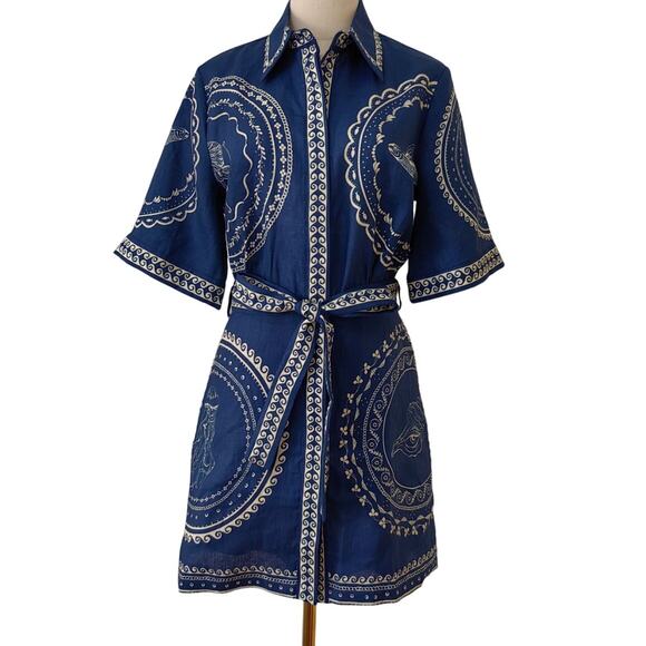 Alemais OCEANE MINI DRESS US 2 - Picture 4 of 7